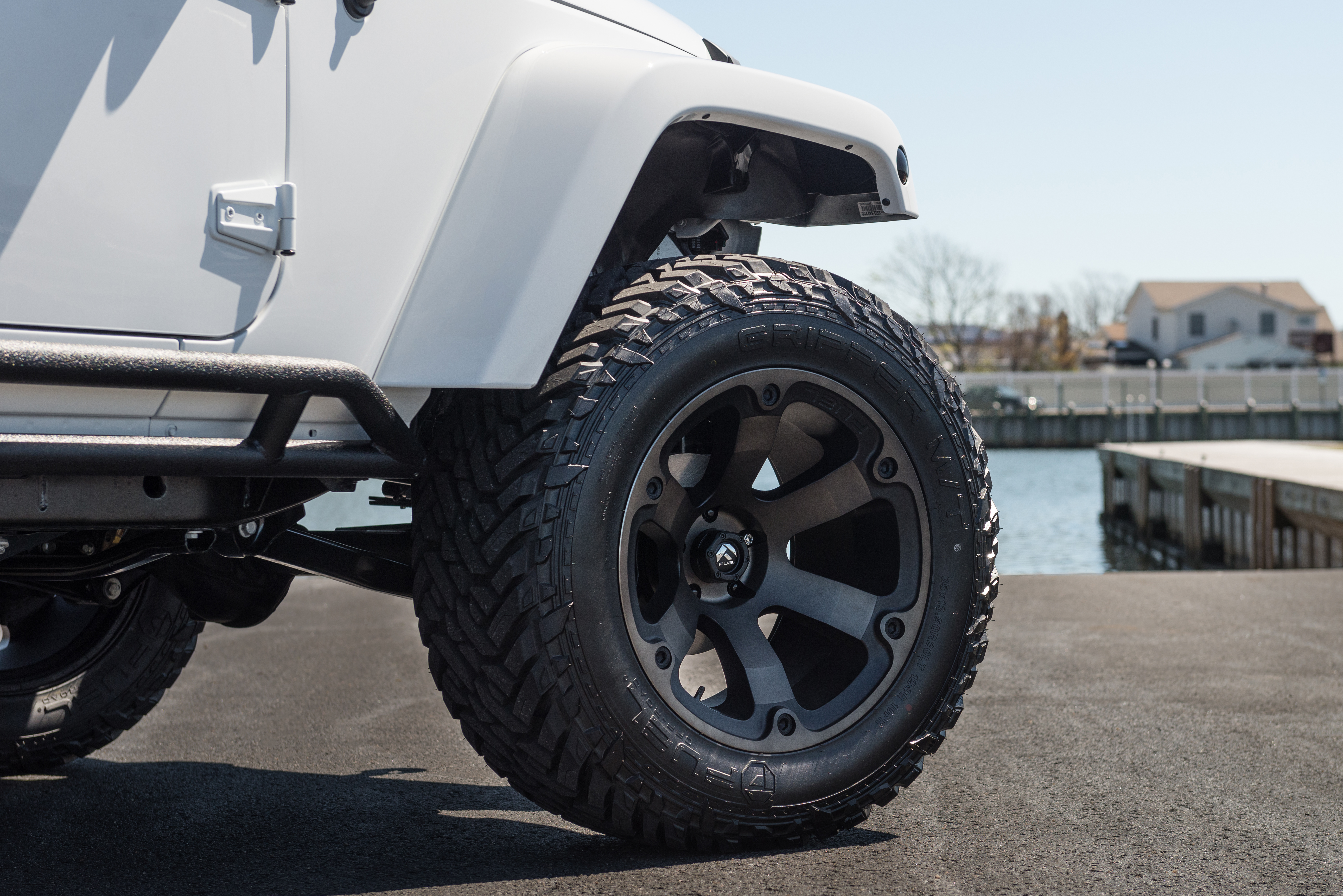 Close up of Fuel Beast on Jeep Wrangler