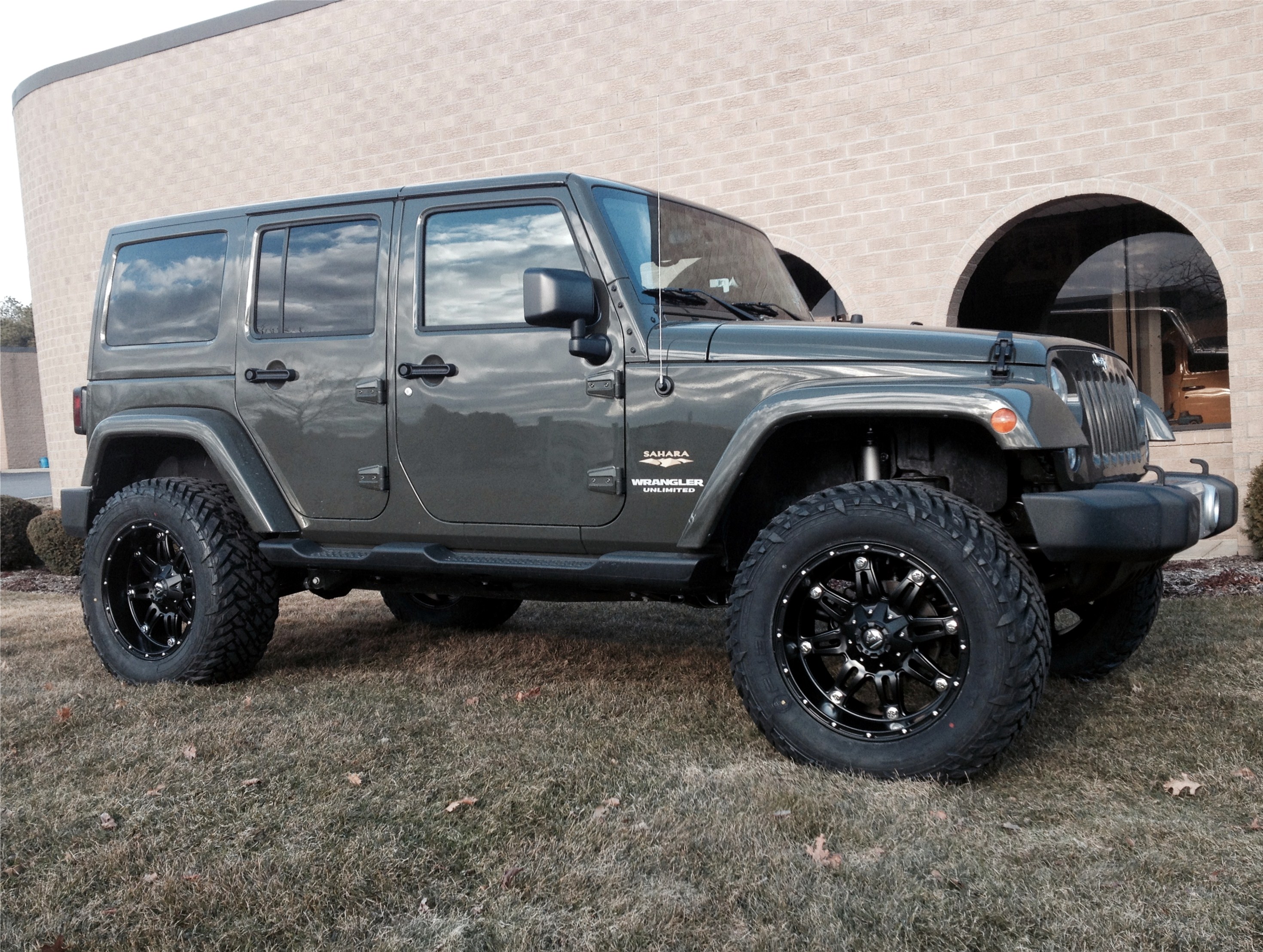 Jeep Wrangler with Fuel Hostage Wheels and Nitto Terra Grapplers