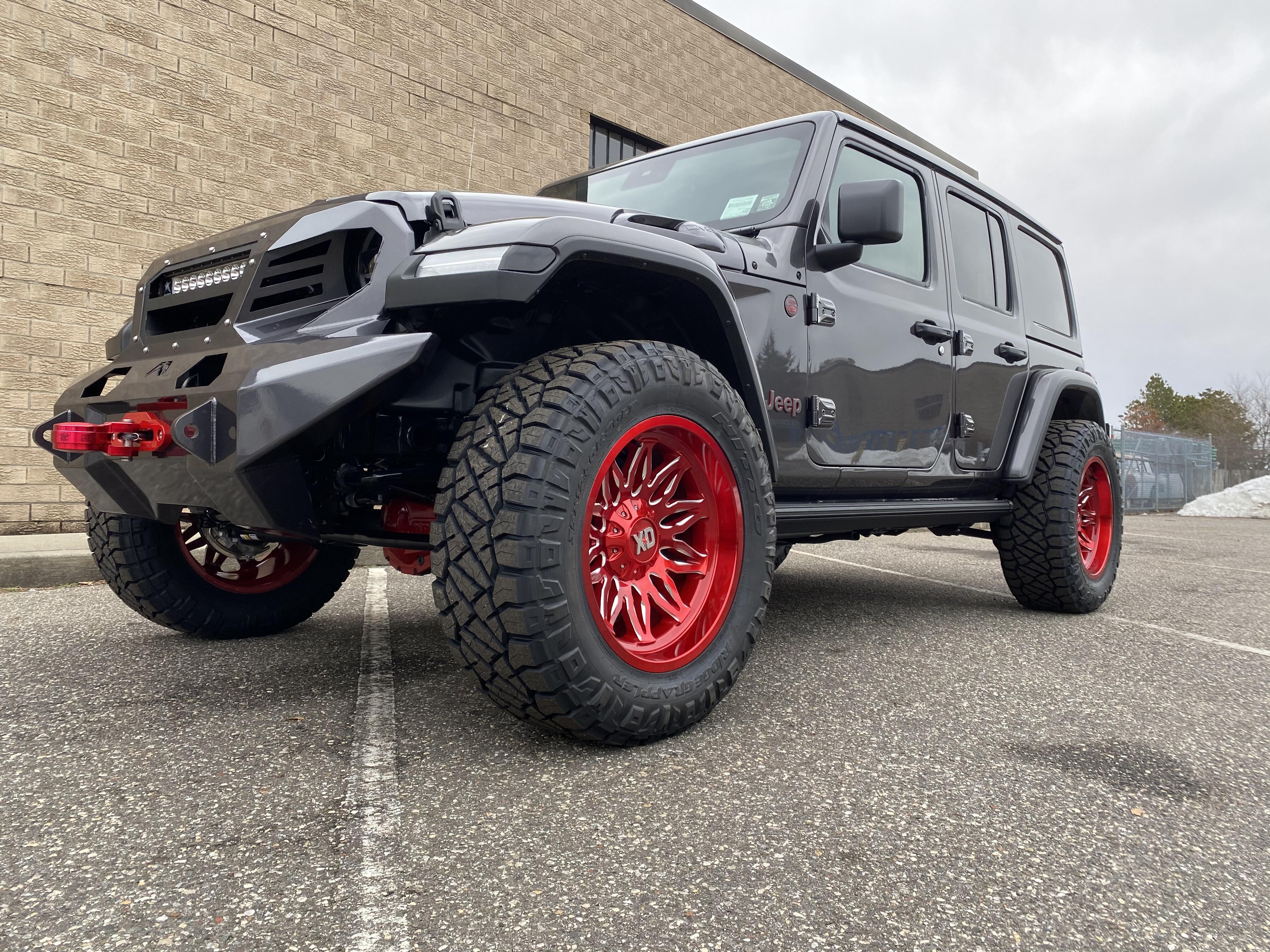 Jeep Wrangler with Fuel Hostage Wheels and Nitto Terra Grapplers
