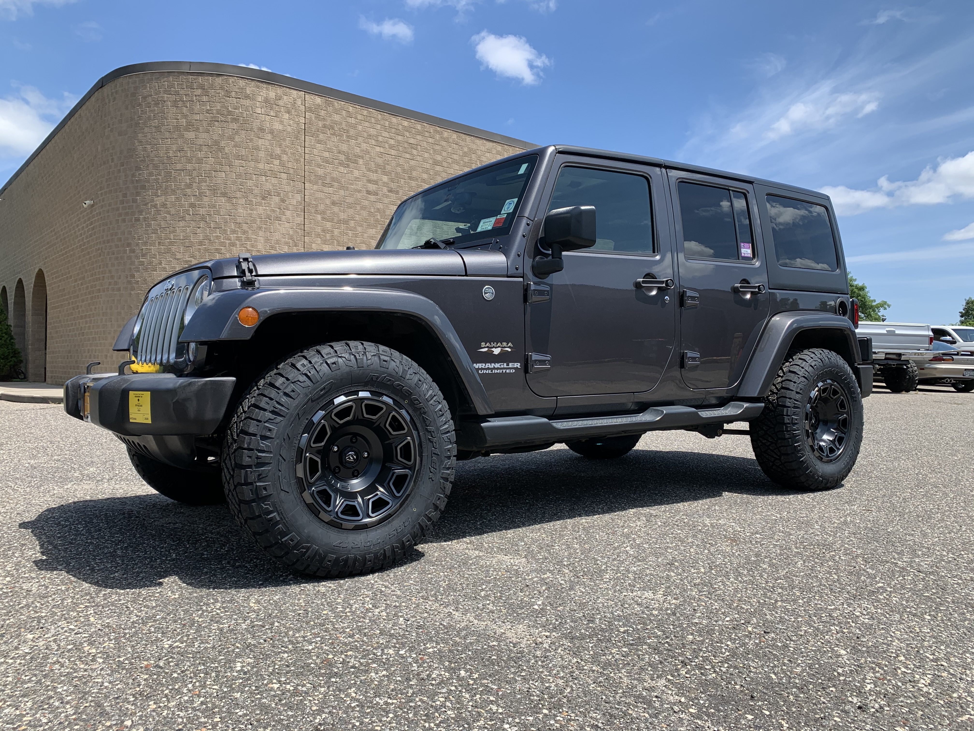 Jeep Wrangler with Fuel Wheels