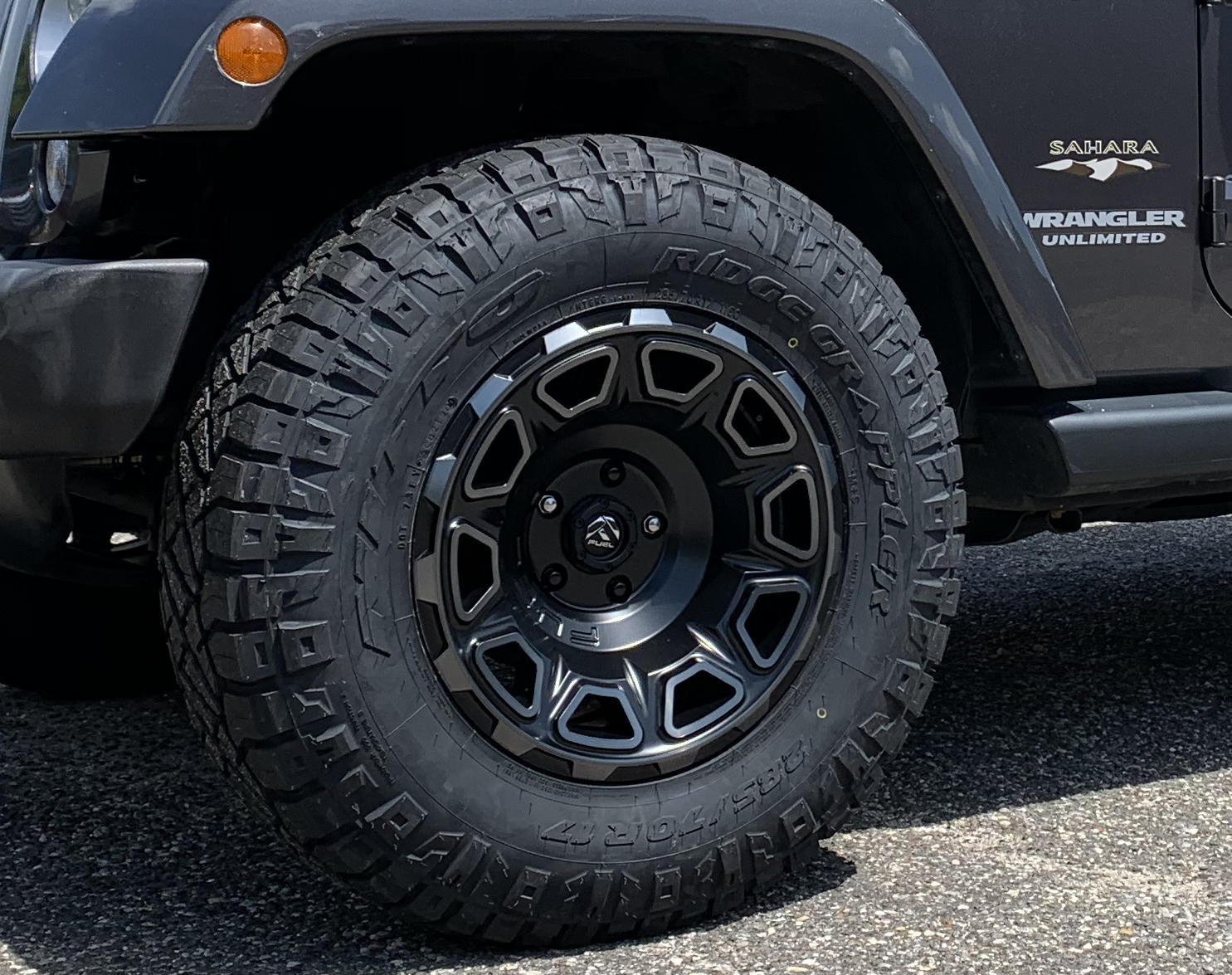 Jeep Wrangler with Fuel Wheels